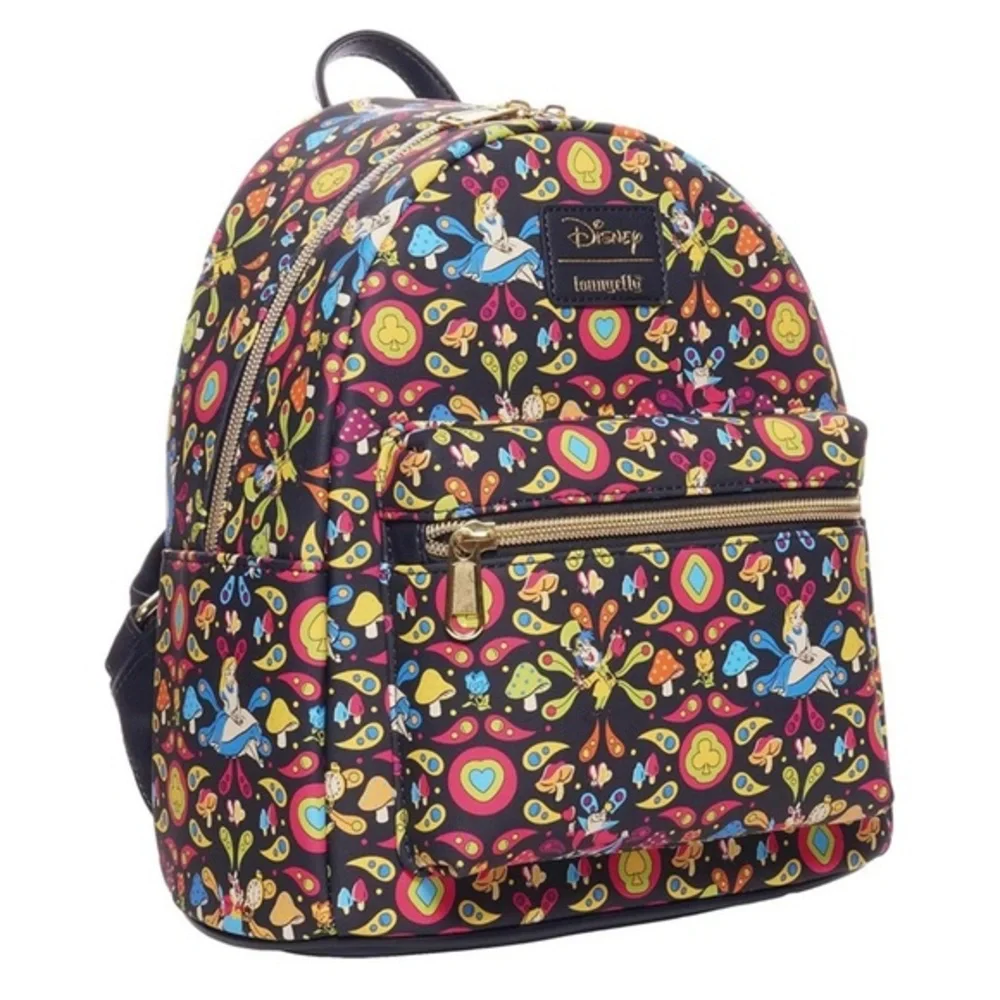 Loungefly Alice in Wonderland Retro Mini-Backpack EE Exclusive - Picture 5 of 7
